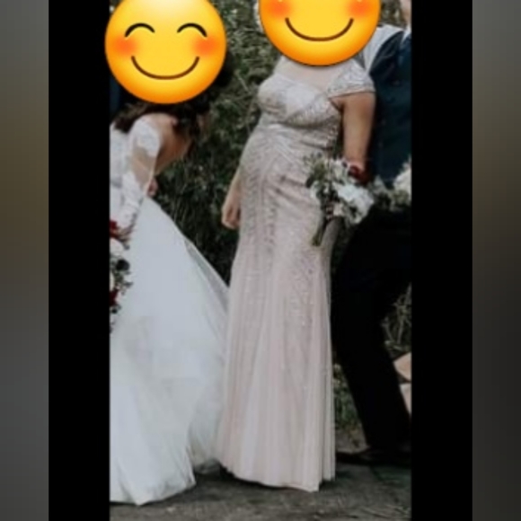 Adrianna Papell Long Beaded Gown - Picture 5 of 6